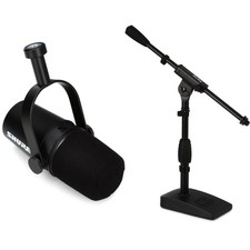 Shure MV7X Dynamic Broadcast Microphone with Desktop Boom Stand