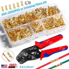 400 2000Pcs U-Shaped Electrical Wire Connectors Fast Wiring Lock Crimp Terminals