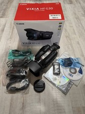 Canon VIXIA HF G30 Full HD 1080p 60fps MP4 Camcorder Black 20x Tested Working