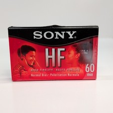 Sony HF High Fidelity 60 Minutes Normal Bias Blank Audio Cassette Tape Single 