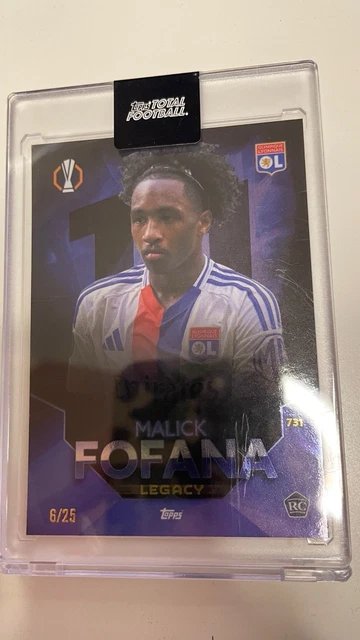 Topps 2024-2025 Malick Fofana RC /25 Olympique Lyon Rare