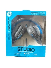  JLab Audio Studio Wired On-Ear  Headphones BLUE COLOR.