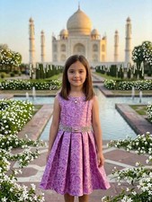 Disney Store Princess Jasmine Fancy Purple Dress from Aladdin Girls Size 5/6 NWT