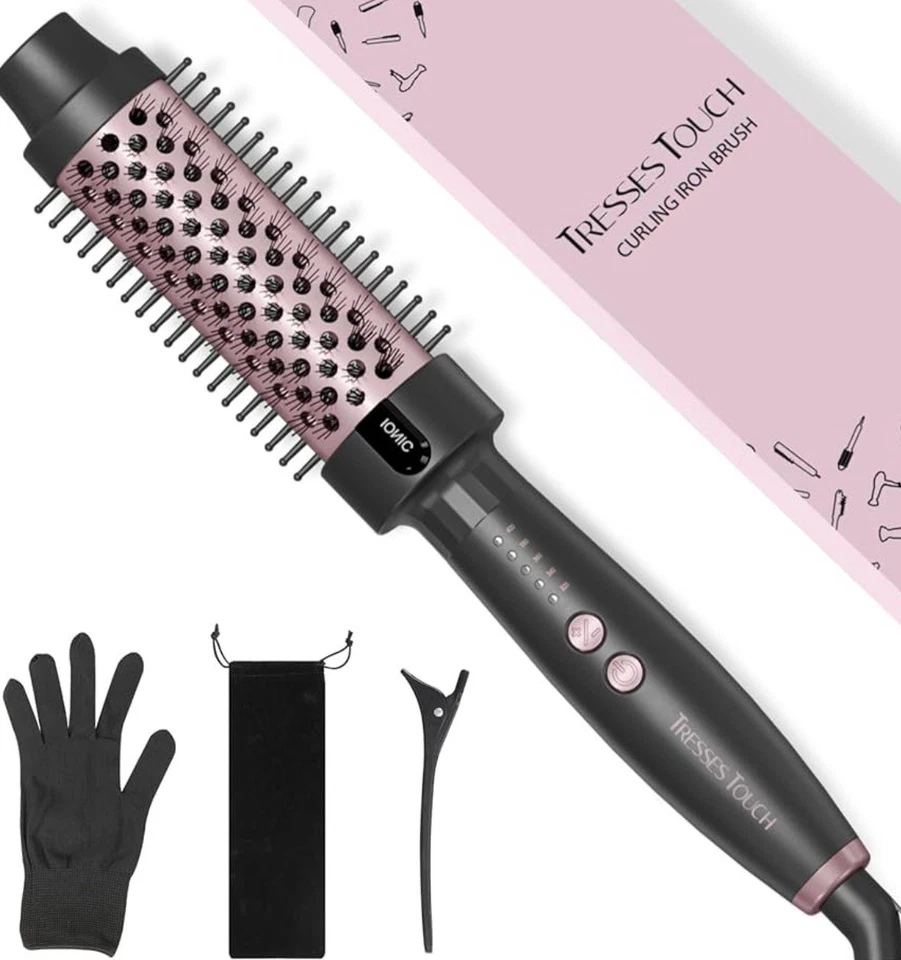 Hair Hot Thermal Brush Comb 38mm For Easy Natural Curls Straighten Root Volume - Image 3 of 4