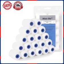 Mister Rui Foam Paint Roller Cover, 2 Inch Sponge Paint Roller Sleeve, Mini 20PK