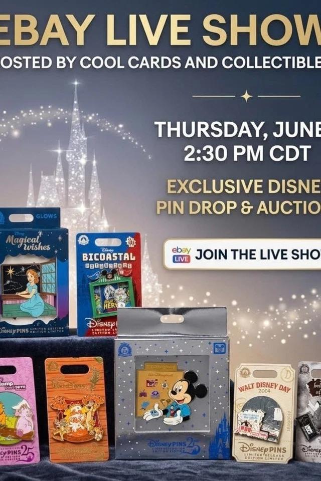 Disney Pins ✨6.25 *So Many Cool Items ‼️ $1 Starts 💰 Limited Edition Pins!