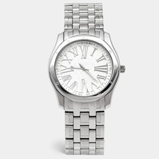 Aigner Lazio A42200 Silber Weißes Zifferblatt Edelstahl Damen Armbanduhr 36 mm