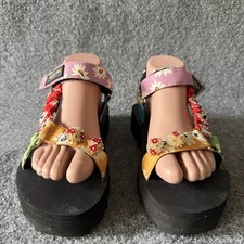 Kurt Geiger London Orion Beaded Floral Strappy Platform Sandals Women s 5