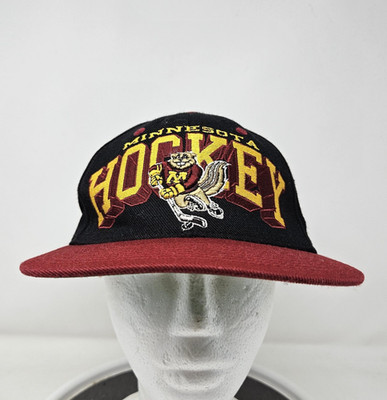 Minnesota Golden Gophers Hat Cap Snap Back Mens One Size Black Ice Hockey Zephyr