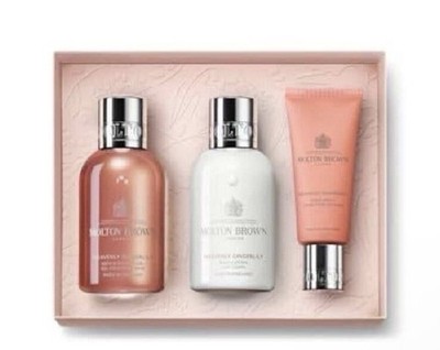 Molton Brown Heavenly Gingerlily Travel Gift Set Shower Gel Lotion Hand Cream
