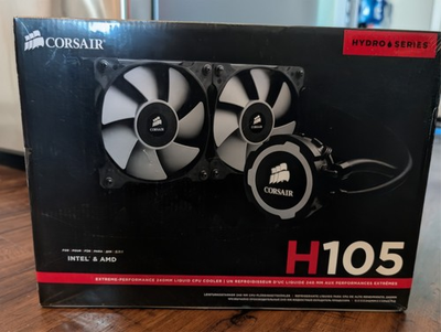 #ad #ad CORSAIR Hydro Series H105 Extreme Performance 240mm Liquid Cooler CW 9060016 WW $90.20