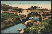 CPA Taza, Pont Portugais sur l´Oued Taza 