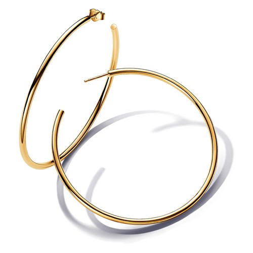 Pandora Open 65 mm Hoops 14k gold plating 263312C00