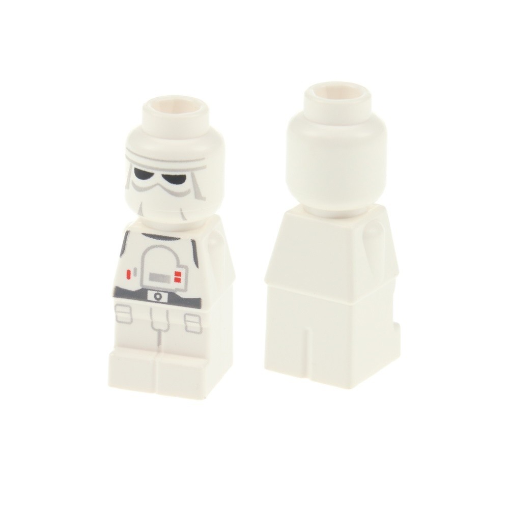 2X Lego Micro Figure Star Wars Snowtrooper White Action Figure 3866 85863PB082