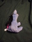 Vintage Eeyore Mattel Arcotoys Bean Bag Plush Disney Blue Purple Detachable Tail — photo 2