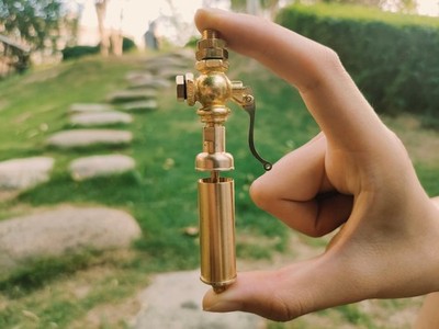 Microcosm JW-4 Brass Adjustable Tone Steam Bell Whistle For Steam Engine Models
