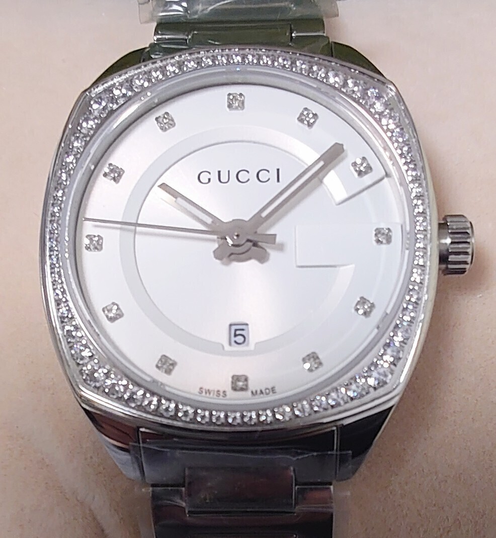 Brand new unused GUCCI wristwatch diamond GG2570 YA142505 ladies watch women s s