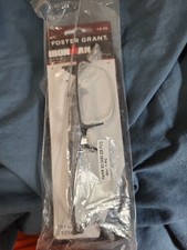 Foster Grant IRONMAN IM1001 3.25 Gunmetal Men's Reading Glasses Half Rim
