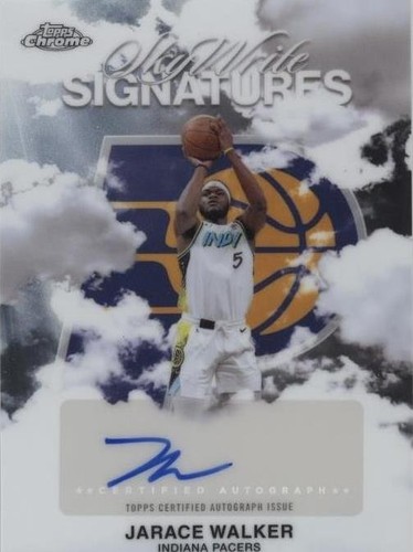 Two 2025-26 Topps Chrome Jarace Walker SkyWrite Signatures Auto