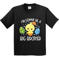 Inktastic Easter I'm Gonna Be A Big Brother With Green And Blue Youth T-Shirt