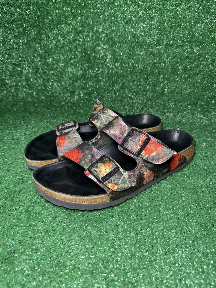 Босоножки женские Papillio By Birkenstock Arizona размер 10 пробковый цветочный узор богемные цветы - Изображение 3 из 4