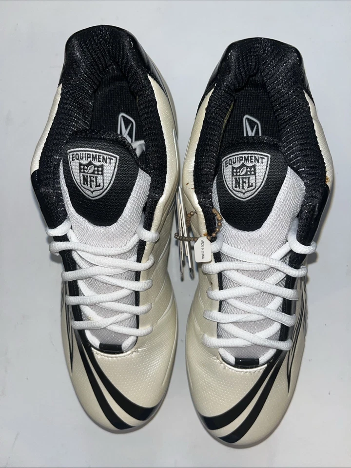 Мужские футбольные бутсы Reebok NFL Burner Speed 5/8 SD3 размер США 7,5 черные белые - Изображение 3 из 4