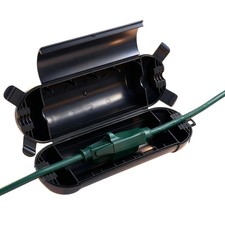 HONDERSON Outdoor Extension Cord Cover Waterproof Seal, Black
