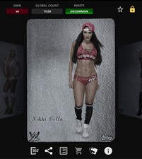 VIDEOGAME Topps Slam 20 - EXHIBIT Base - NIKKI BELLA