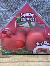 New Sealed Squishy Cherries Novelty Sensory Fidget Toy