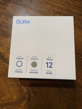Oura Generation 3 Horizon Smart Ring Stealth Finish Noir Mat Finition Size US 12