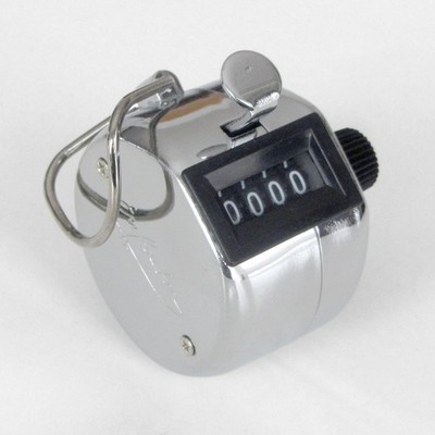 Infactory Handzähler Metall - Clicker Zähler Handzählgerät Einhandzähler Klicker