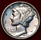 Uncirculated 1936 Philadelphia Mint Silver Mercury Dime — photo 1