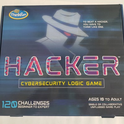 Thinkfun HACKER Cybersecurity Logic Game Solo or Collaborative Game Play EUC