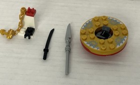 *Like New* Lego 2171 Ninjago ZANE DX Blister Pack Minifigure Spinner *Cards*