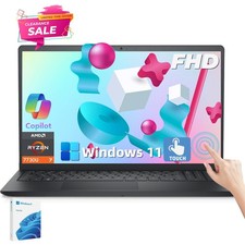    Dell Inspiron 15.6" Touch Laptop 8 Core AMD Ryzen 7 7730U UpTo 64GB 4TB SSD