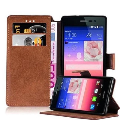 Case for Huawei ASCEND P7 Protection Book Cover Stand Card Slot Wallet