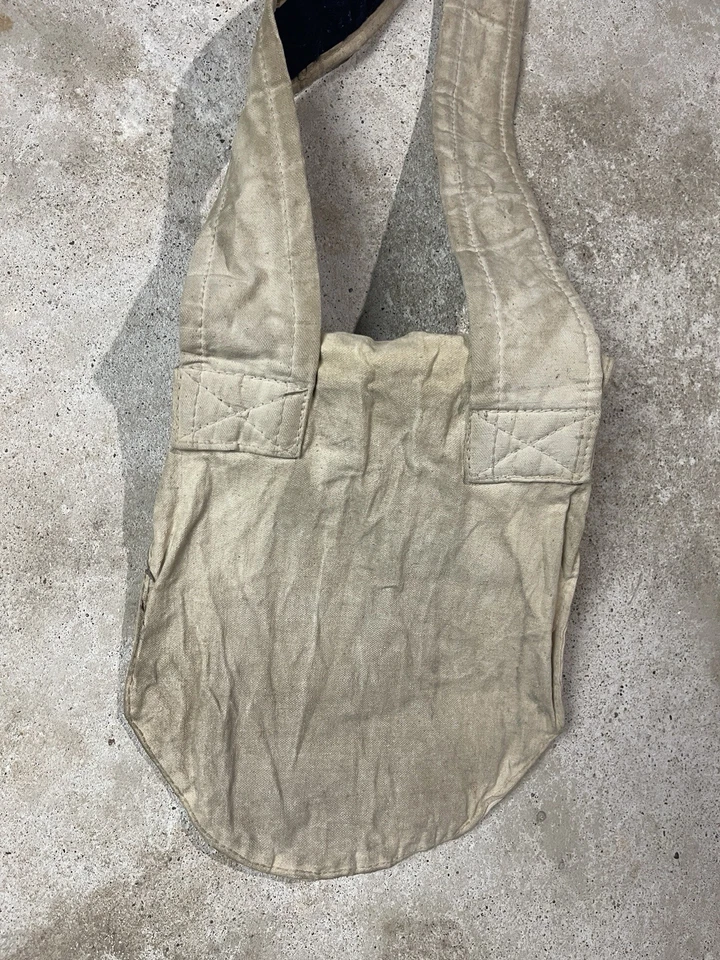 Vintage Canvas Shoulder Bag 30s 40s Carrier Satchel Messenger Newspaper Small US - Image 4 of 4