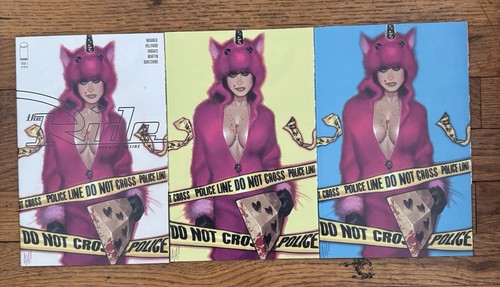 The Ride: Burning Desire #1 Set (Trade, Yellow, Blue) Adam Hughes NM