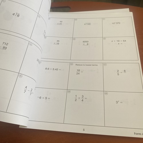 Ktea Booklets KTEA II Response Booklet Form A Comprehensive K-TEA | eBay