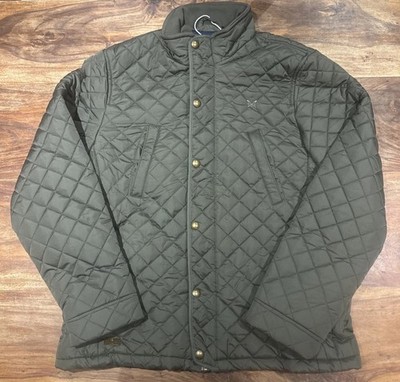 Crew Clothing Company Steppjacke Größe XL in grün.