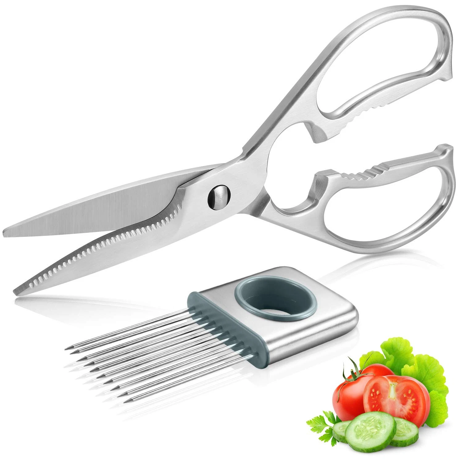 Multipurpose Kitchen Shears by WELLSTAR, Come Apart Heavy Duty German Stainle...
Opens in a new wind