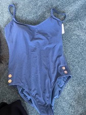 womens one piece swimsuit Size Large Navy Blue