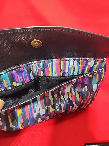 Vera Bradley Watercolor Impressionist Wrist Wallet Cute Clean & Colorful - Picture 6 of 7