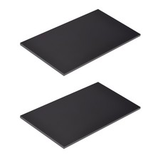 2X 180x100x5mm Black ABS Plastic Sheet for Building Model, DIY Crafts Panel
