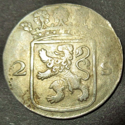 Certificat Authenticity 1730-90 Dutch Colonial New York Silver Loin Dime Holland