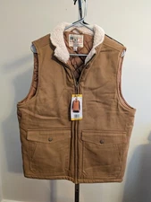 Men's M Heritage Brand Workwear Products Weatherproof Harvest Tan Vest.