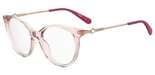 MOSCHINO LOVE frames MOL618 TN 35J 135 Eyeglasses Transparent Pink glasses nwot