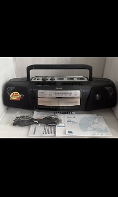 AIWA CS-W531 STEREO RADIO DOPPEL CASSETTE RECORDER GHETTOBLASTER BOOMBOX NEW!!!
