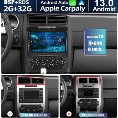 9'' Pantalla Para Dodge Charger 2005-2007 Carplay Radio