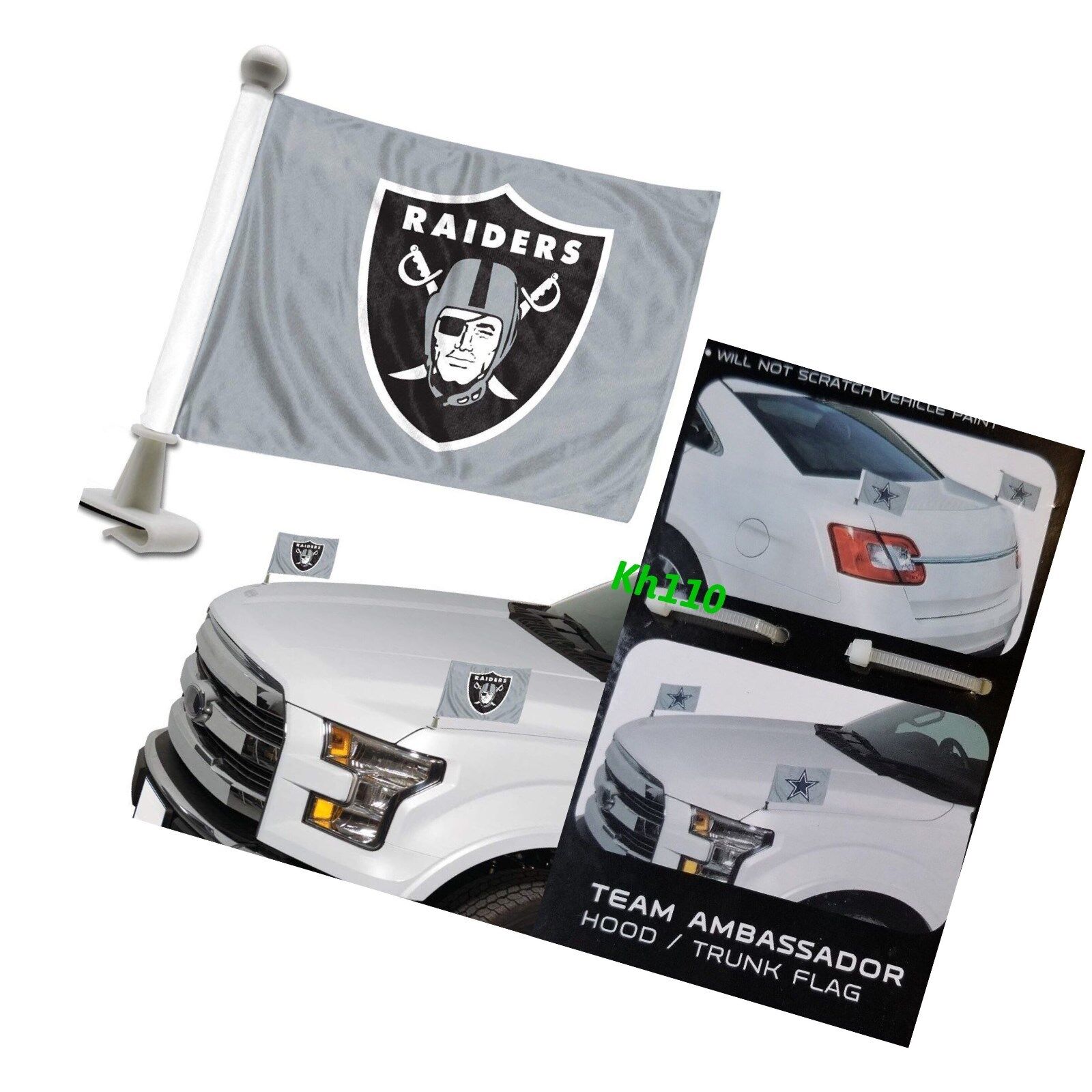 nfl team car flags